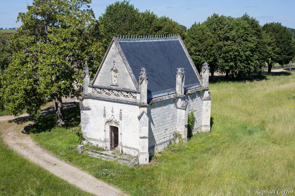 Vu de haut de l'église abandonnée