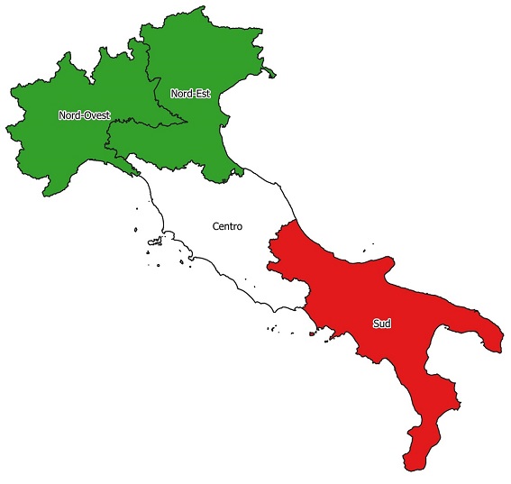 Carte de localisation Italie version tablette