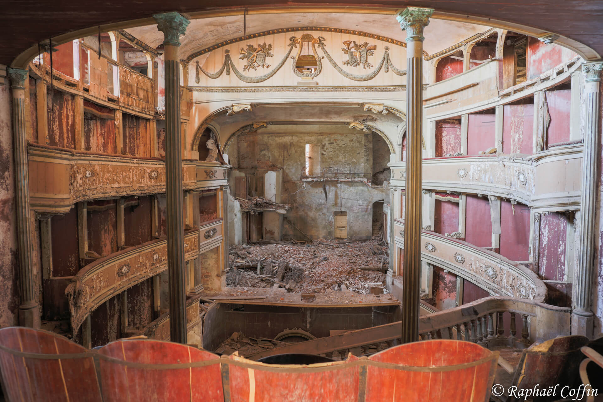 Vu de la scène du Teatro balconi