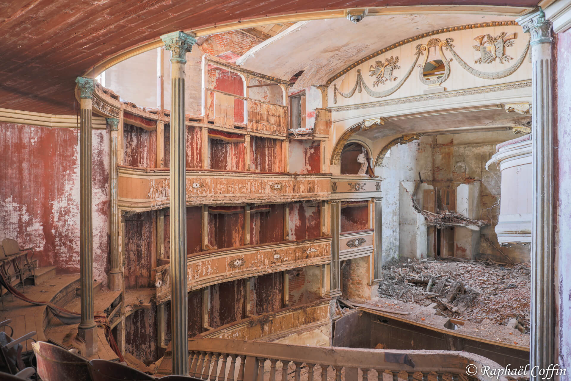 Théâtre abandonné en Italie