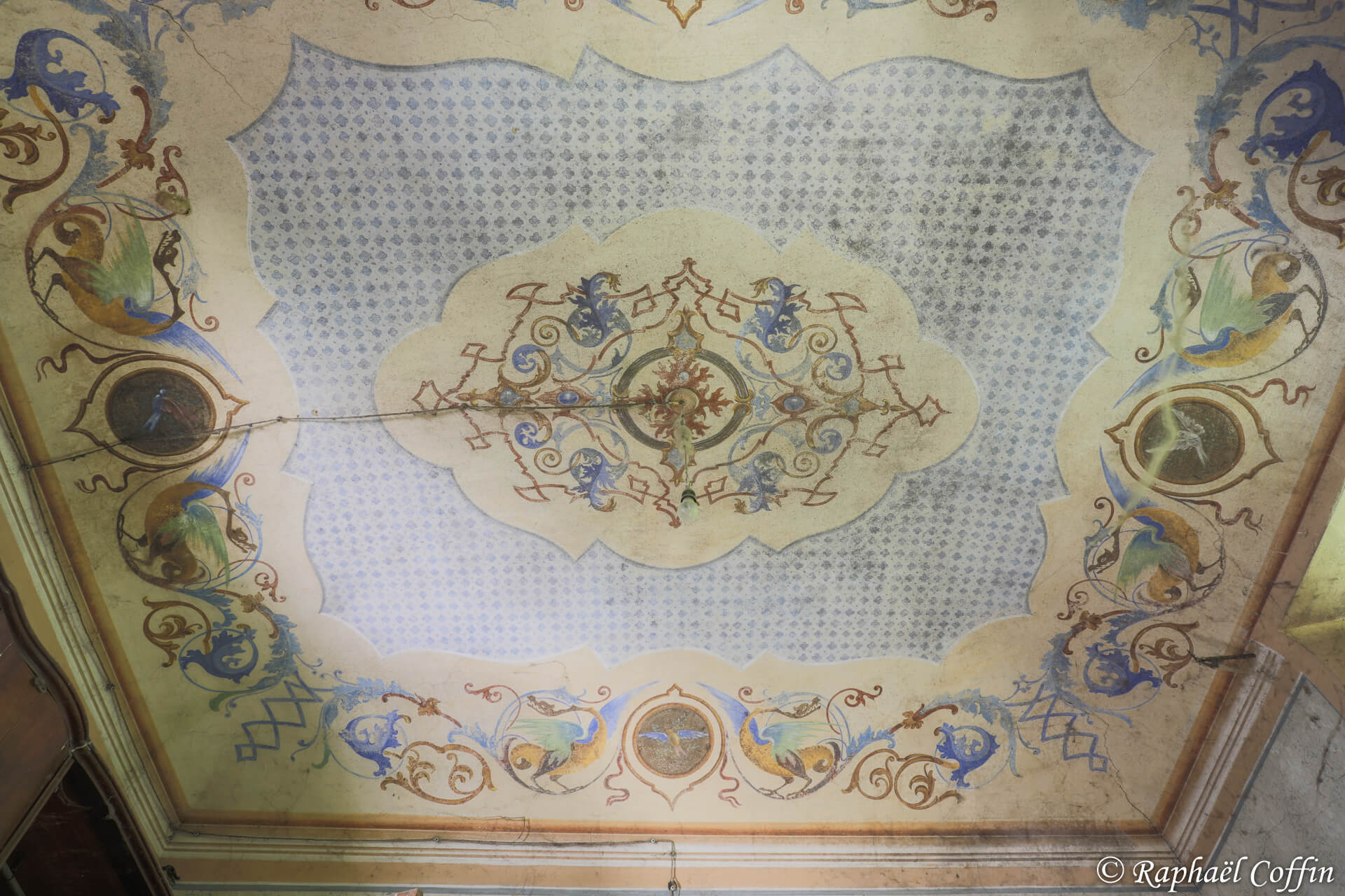 Plafond peint de la Villa dell’Allenatore
